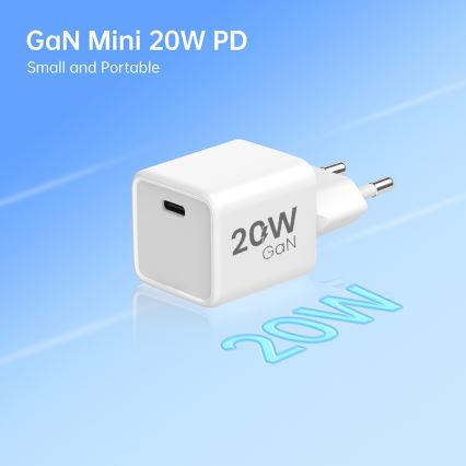 Winner Group- Adapter za hitro polnjenje 1xUSB-C PD 20W + USB kabel USB-C / USB-C 1m