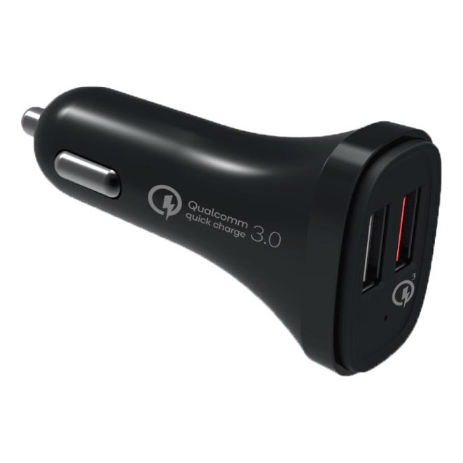Winner Group - Avto polnilnik 2xUSB-A Power Delivery 30W črna