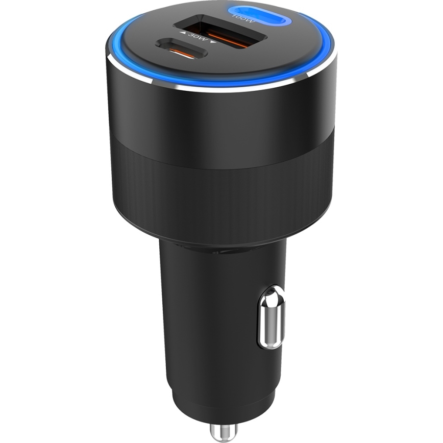 Winner Group - Avto polnilnik 2xUSB-C + 1xUSB-A Power Delivery 130W črna