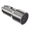 Winner Group - Avto polnilnik 2xUSB-C Power Delivery 60W srebrna