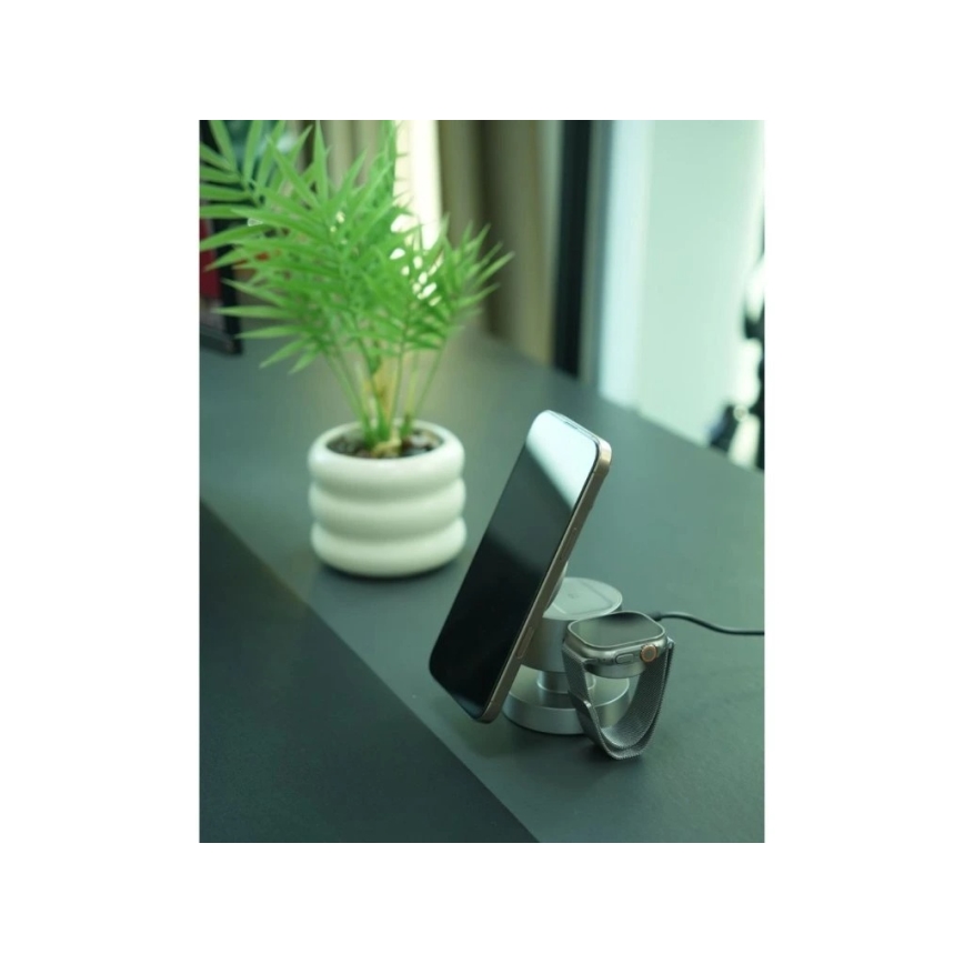 Winner Group - Brezžični polnilec 4v1 MUSH8OOM 27W antracit