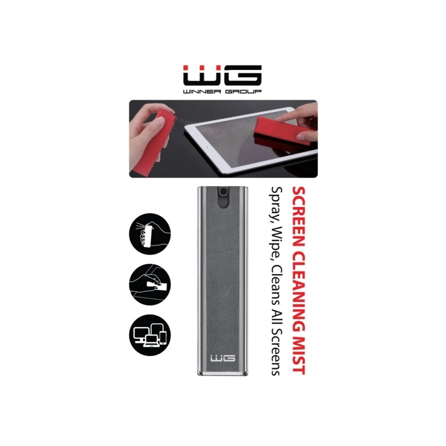 Winner Group - Čistilo za zaslon 2 v 1 črno