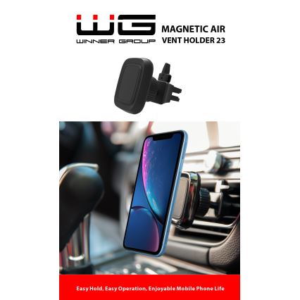 Winner Group - Magnetno držalo za telefon v avtomobilu črna