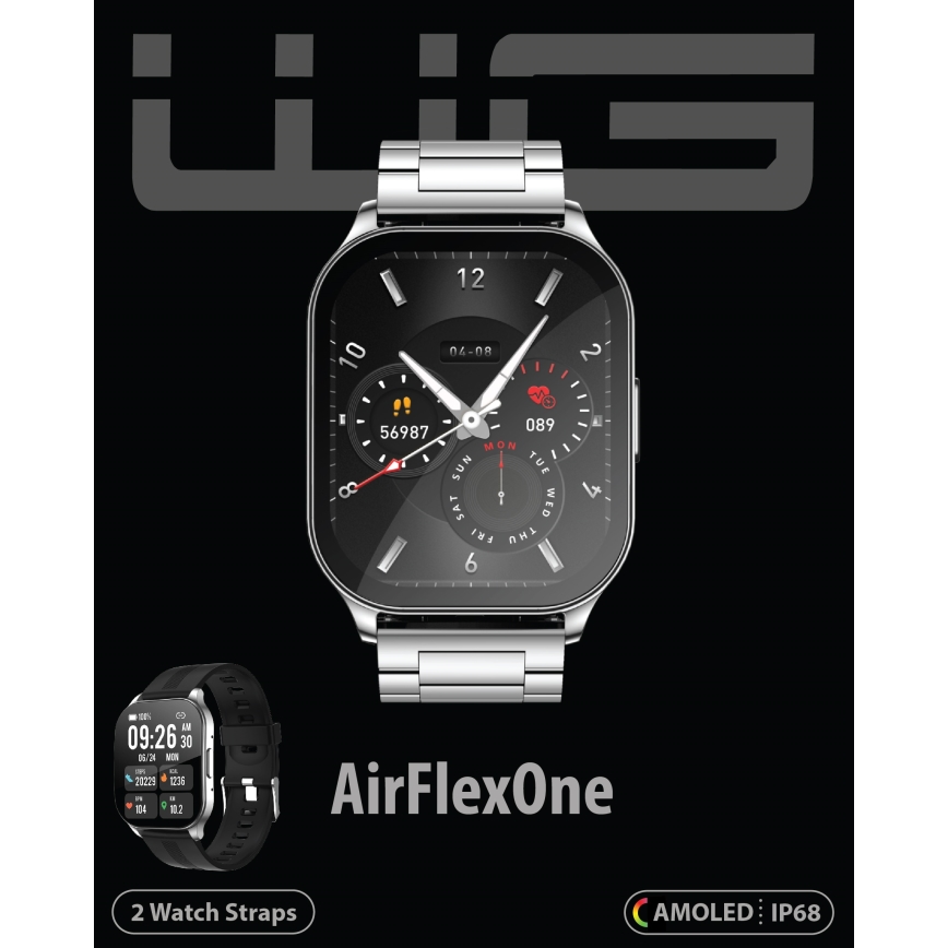 Winner Group - Pametna ura AirFlexOn 300 mAh IP68 srebrna