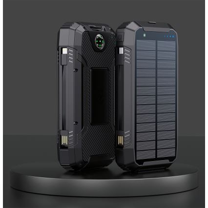 Winner Group - Power Bank z brezžičnim polnilnikom in solarni panel 20000 mAh 20W PD