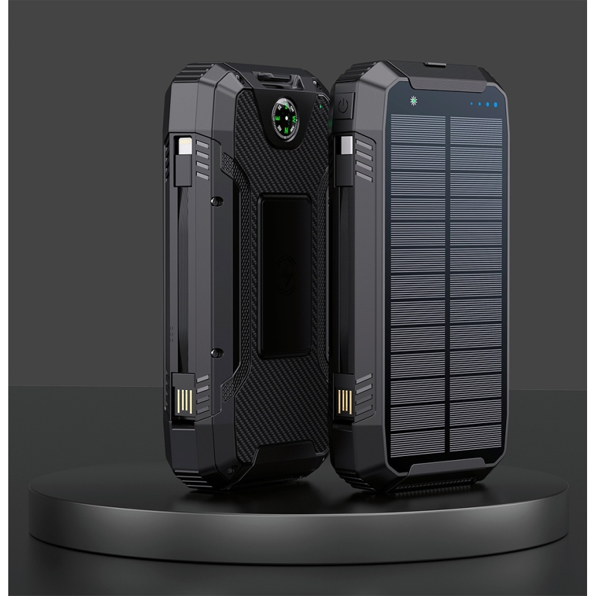 Winner Group - Power Bank z brezžičnim polnilnikom in solarni panel 20000 mAh 20W PD