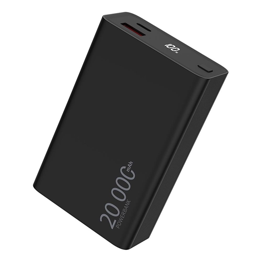 Winner Group - Power Bank z zaslonom 20000 mAh 20W Power Delivery črna