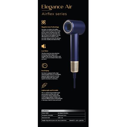 Winner Group - Sušilnik za lase z ionizatorjem Elegance Air 1600W/230V modra