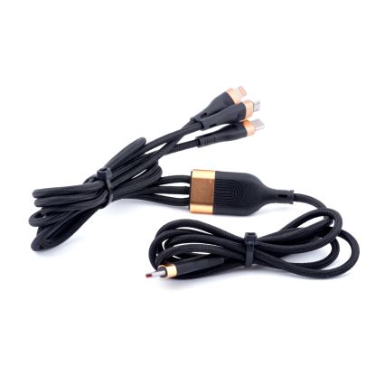 Winner Group -USB kabel 3v1 USB-C / Lightning, USB-C in Micro USB 100W 1,5m črna