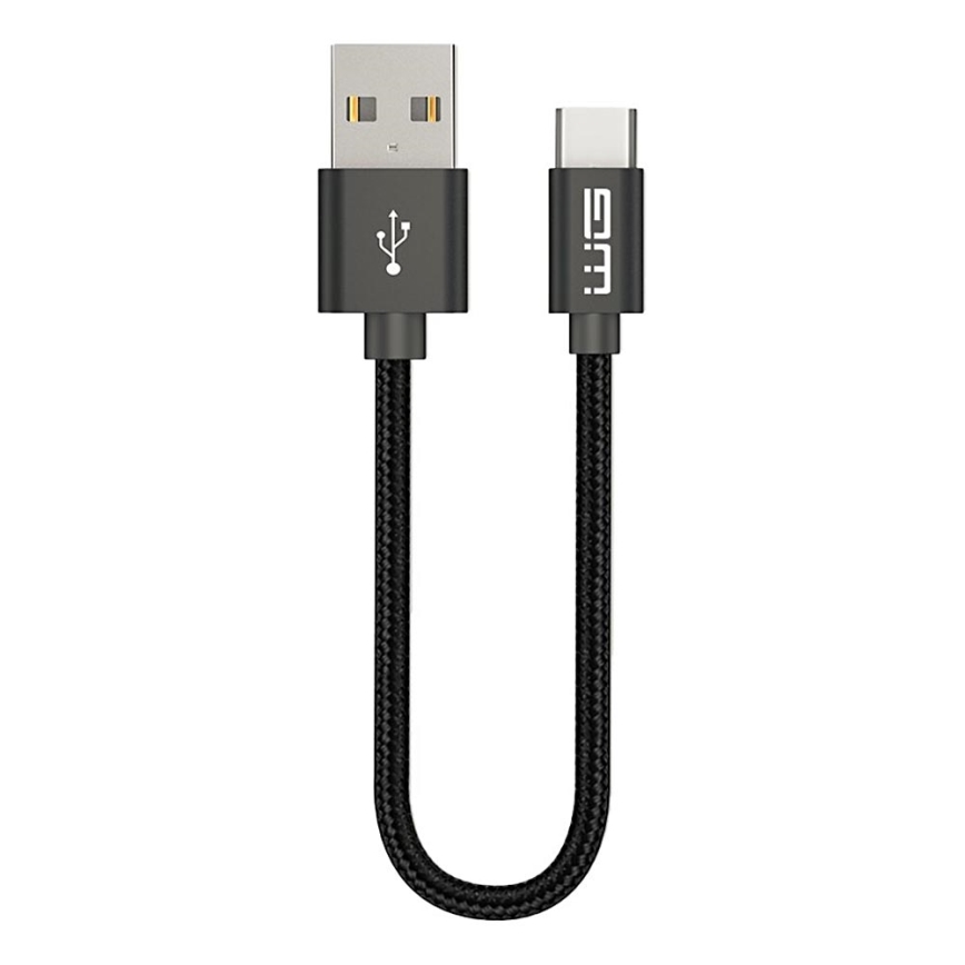 Winner Group - USB kabel USB-C / USB-A 20cm črna