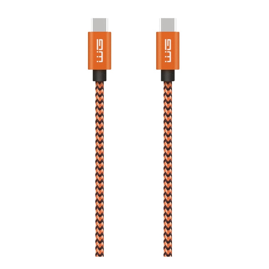 Winner Group - USB kabel USB-C / USB-C 60W 1m oranžna