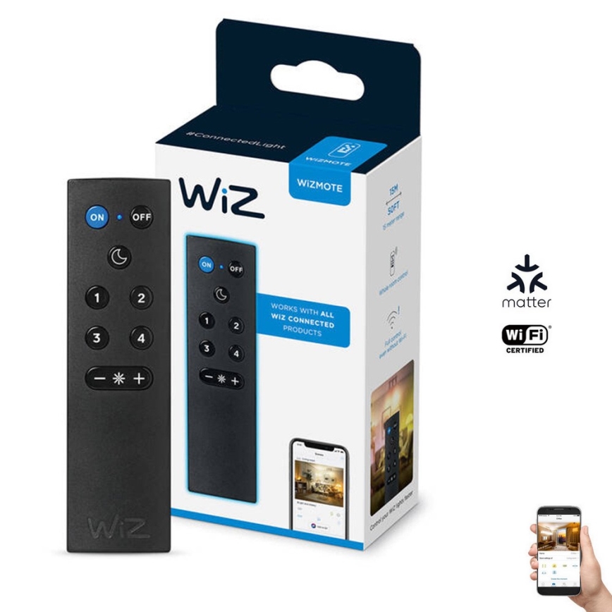 WiZ - Daljinski upravljalnik WIZMOTE 2xAAA Wi-Fi
