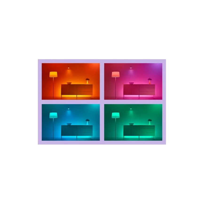 WiZ - komplet 2x LED RGBIC zatemnljivo svetilo GRADIENT LED/8,2W/230V 2700-6500K Wi-Fi