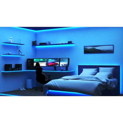 WiZ - LED RGB zatemljiv trak 10m LED/12W/230V Wi-Fi