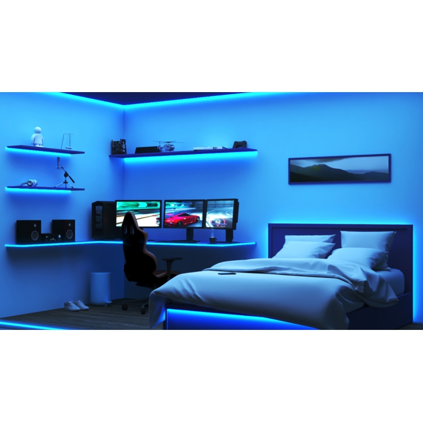 WiZ - LED RGB zatemljiv trak 10m LED/12W/230V Wi-Fi