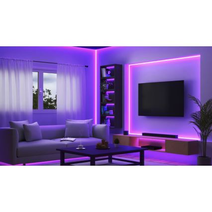 WiZ - LED RGB zatemljiv trak 10m LED/12W/230V Wi-Fi
