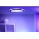 WiZ - LED RGB Zatemnitvena stropna svetilka SUPERSLIM LED/22W/230V 2700-6500K Wi-Fi črna