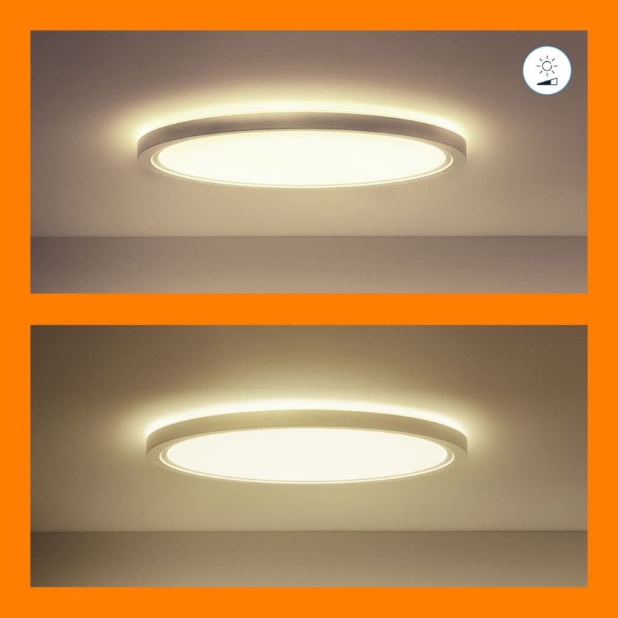 WiZ - LED RGB Zatemnitvena stropna svetilka SUPERSLIM LED/32W/230V 2700-6500K Wi-Fi bela