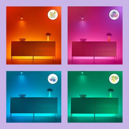 WiZ - LED RGB Zatemnitvena stropna svetilka SUPERSLIM LED/32W/230V 2700-6500K Wi-Fi bela