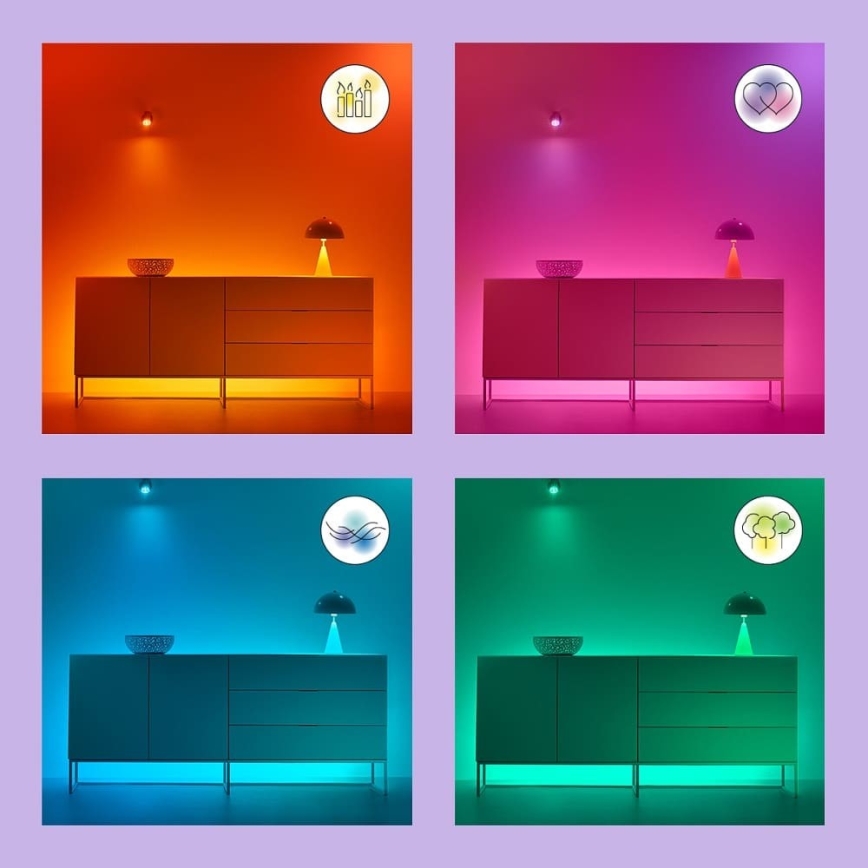 WiZ - LED RGB Zatemnitvena stropna svetilka SUPERSLIM LED/32W/230V 2700-6500K Wi-Fi bela