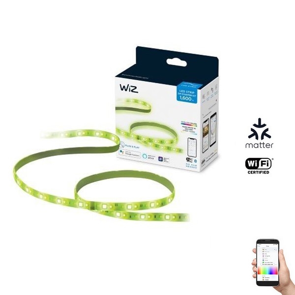 WiZ - LED RGB Zatemnitveni trak 2m LED/20W/230V 2700-6500K Wi-Fi