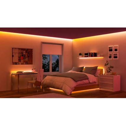 WiZ - LED RGBIC zatemljiv trak 4m LED/10,2W/5V 2700-6500K Wi-Fi