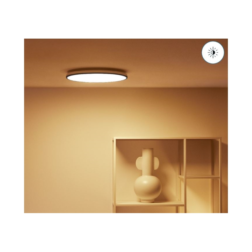 WiZ - LED RGBW Pametna stropna svetilka RUNE LED/21W/230V 2200-6500K Wi-Fi črna