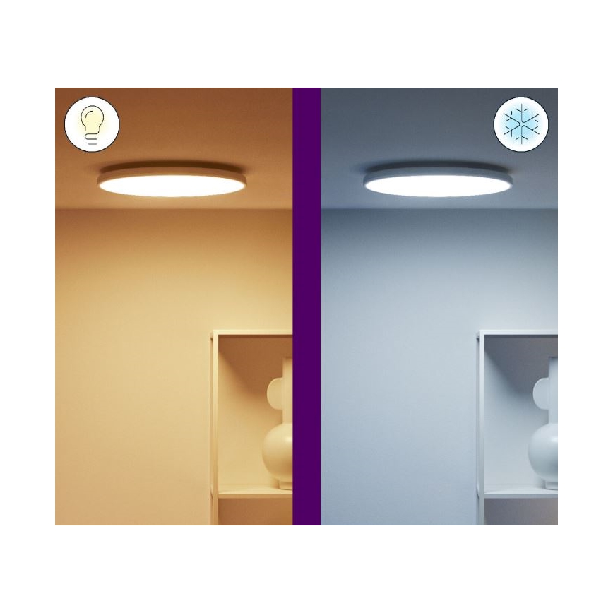 WiZ - LED RGBW Zatemnitvena stropna svetilka RUNE LED/21W/230V 2700-6500K Wi-Fi bela