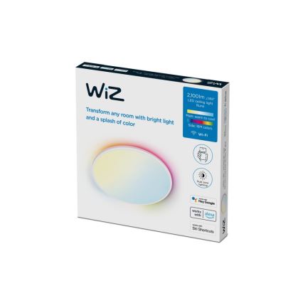 WiZ - LED RGBW Zatemnitvena stropna svetilka RUNE LED/21W/230V 2700-6500K Wi-Fi bela