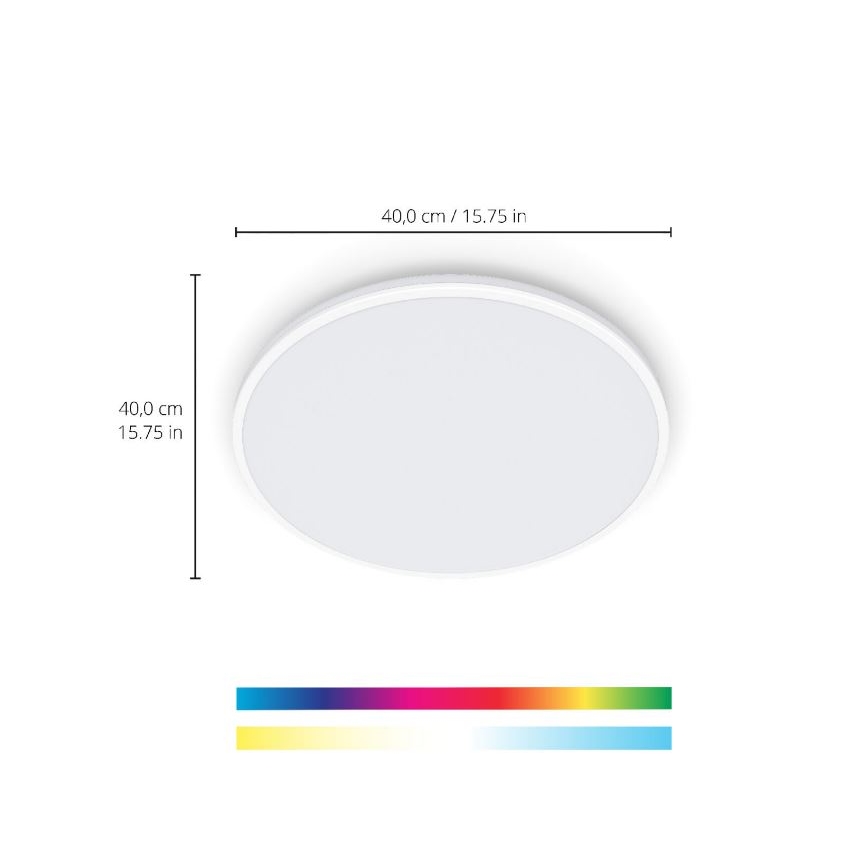 WiZ - LED RGBW Zatemnitvena stropna svetilka RUNE LED/21W/230V 2700-6500K Wi-Fi bela