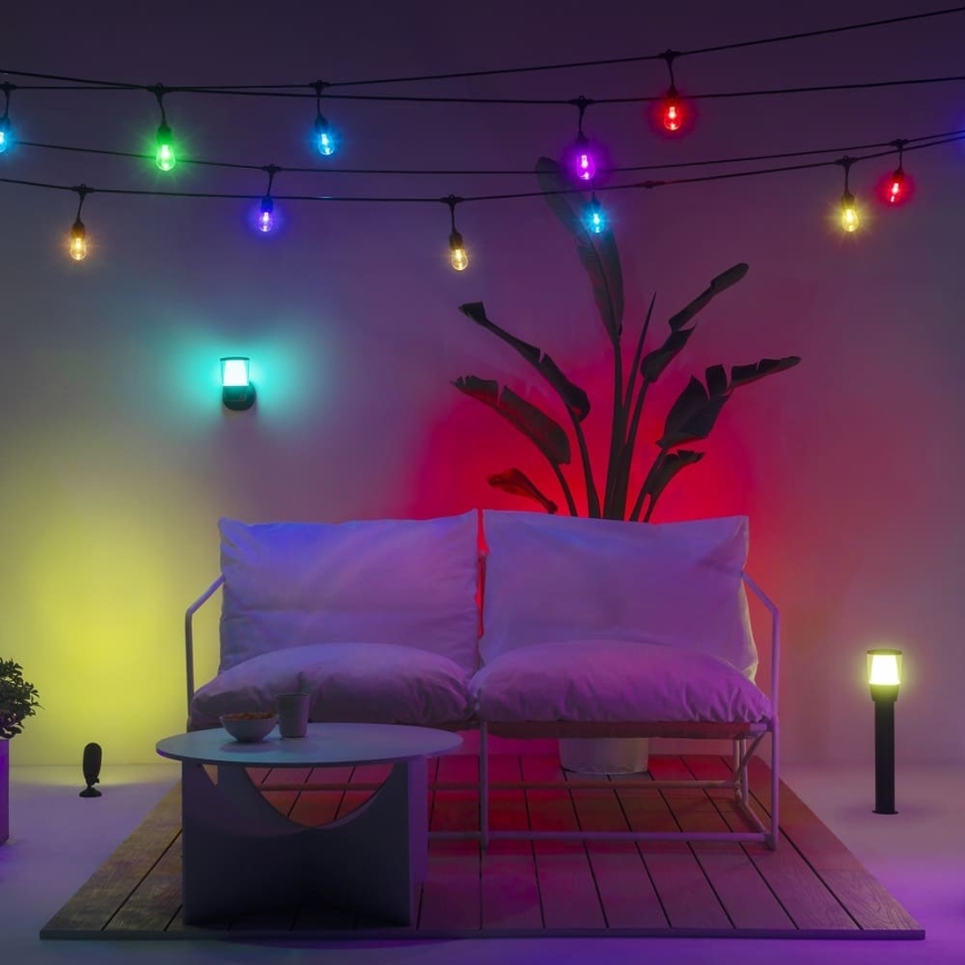 WiZ - LED RGBW Zatemnitvena zunanja svetilka ELPAS LED/4,8W/12/230V 2700-5000K IP65 Wi-Fi
