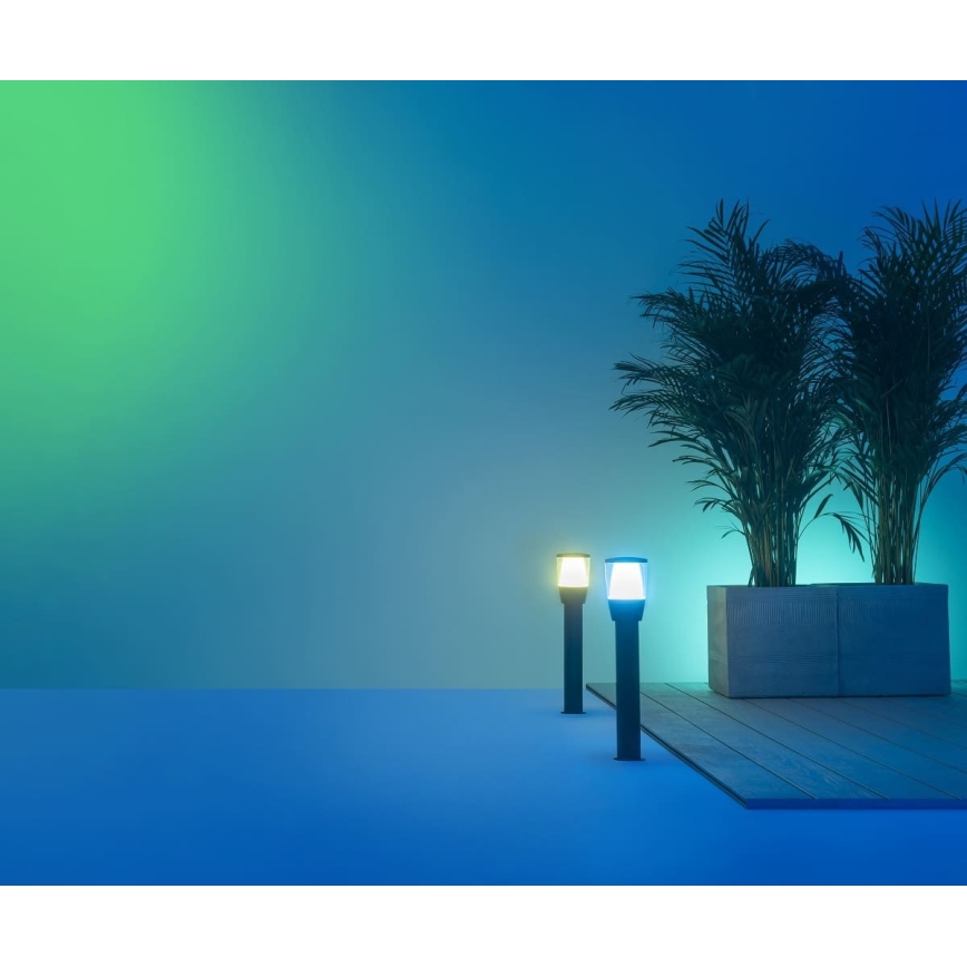 WiZ - LED RGBW Zatemnitvena zunanja svetilka ELPAS LED/4,8W/12/230V 2700-5000K IP65 Wi-Fi