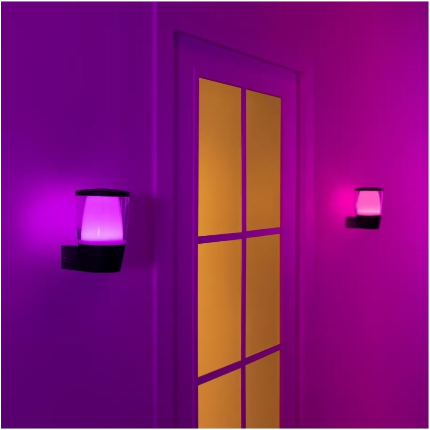 WiZ - LED RGBW Zatemnitvena zunanja stenska svetilka ELPAS LED/8,5W/230V 2700–5000K IP44 Wi-Fi