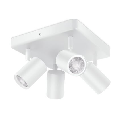 WiZ - LED RGBW Zatemnitveni reflektor IMAGEO 4xGU10/4,9W/230V 2200-6500K Wi-Fi CRI 90 bela