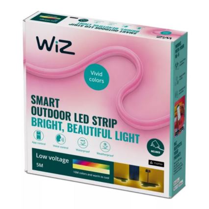 WiZ - LED RGBW Zatemnitveni zunanji trak 5m LED/24W/230V 2700-5000K Wi-Fi IP65