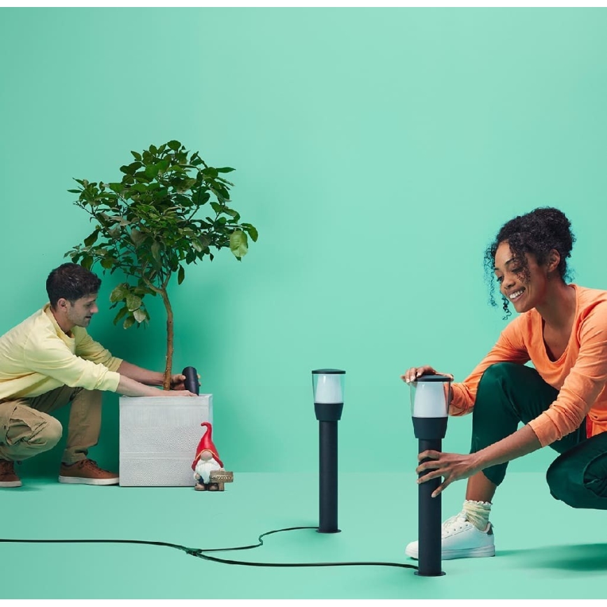 WiZ - Zatemnljiva zunanja LED svetilka RGBW ELPAS LED/4,8W/12/230V 2700-5000K IP65 Wi-Fi