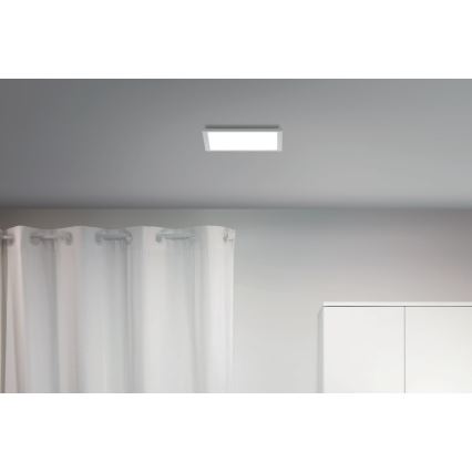 WiZ - LED Zatemnitvena stropna svetilka SUPERSLIM LED/12W/230V 2700-6500K Wi-Fi bela