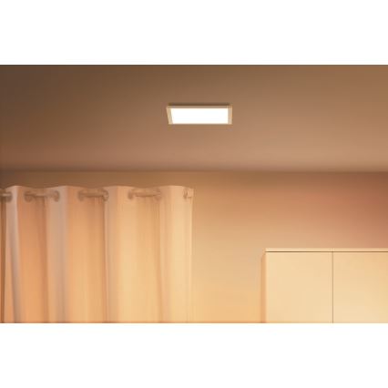 WiZ - LED Zatemnitvena stropna svetilka SUPERSLIM LED/12W/230V 2700-6500K Wi-Fi bela