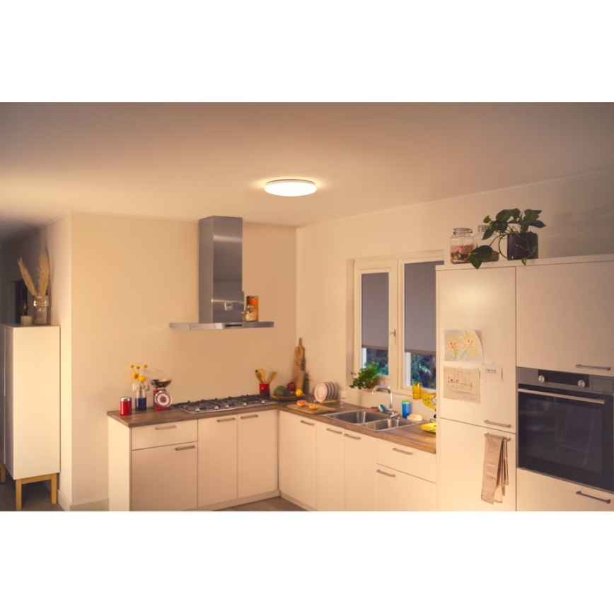 WiZ - LED Zatemnitvena stropna svetilka SUPERSLIM LED/17W/230V 2700K Wi-Fi