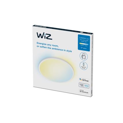 WiZ - LED Zatemnitvena stropna svetilka SUPERSLIM LED/22W/230V 2700-6500K Wi-Fi bela