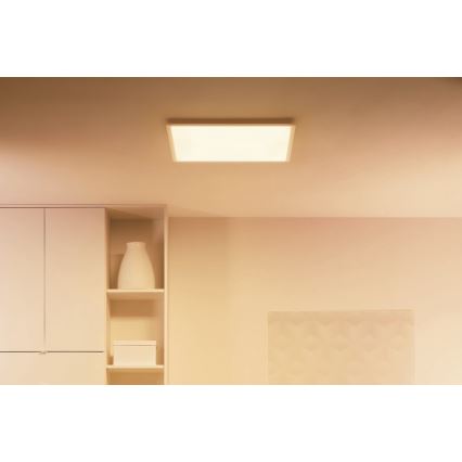 WiZ - LED Zatemnitvena stropna svetilka SUPERSLIM LED/36W/230V 2700-6500K Wi-Fi bela