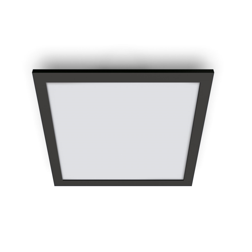 WiZ - LED Zatemnitvena stropna svetilka SUPERSLIM LED/36W/230V 2700-6500K Wi-Fi črna