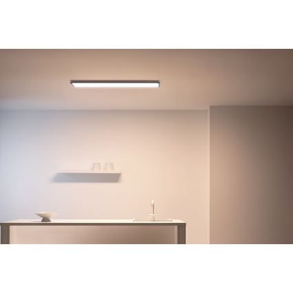 WiZ - LED Zatemnitveni panel SUPERSLIM LED/36W/230V 2700-6500K Wi-Fi črna