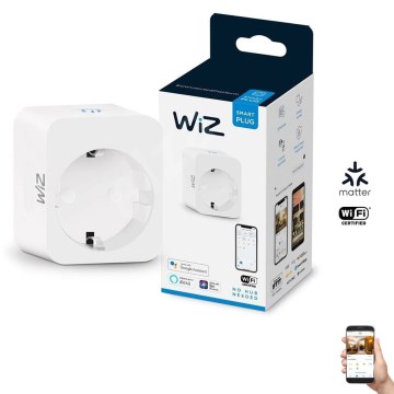 WiZ - Pametna vtičnica F 2300W Wi-Fi SCHUKO