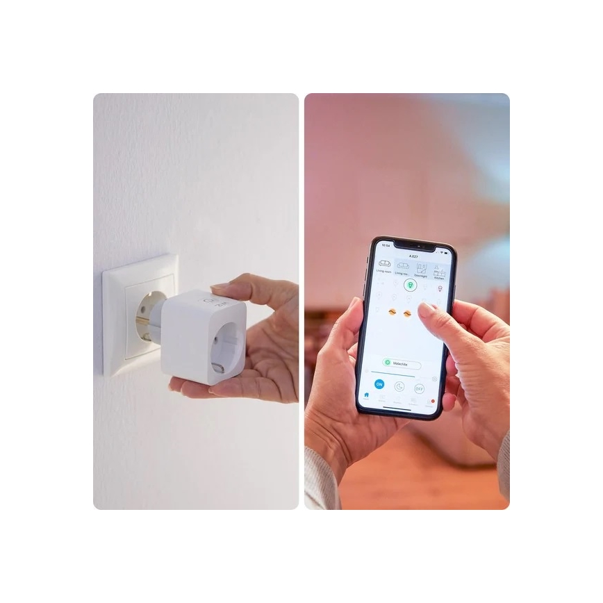 WiZ - Pametna vtičnica F 2300W Wi-Fi SCHUKO
