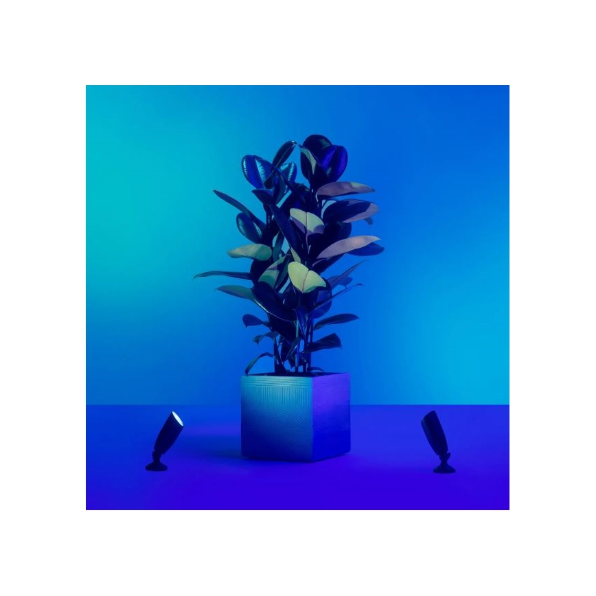 WiZ -SET 2x LED RGBW Zatemnitvena zunanja svetilka SPOT LED/10W/230V 2700-5000K IP65 Wi-Fi