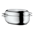 WMF - Ovalni pekač s pokrovom 41x28,5x18 cm nerjaveče jeklo