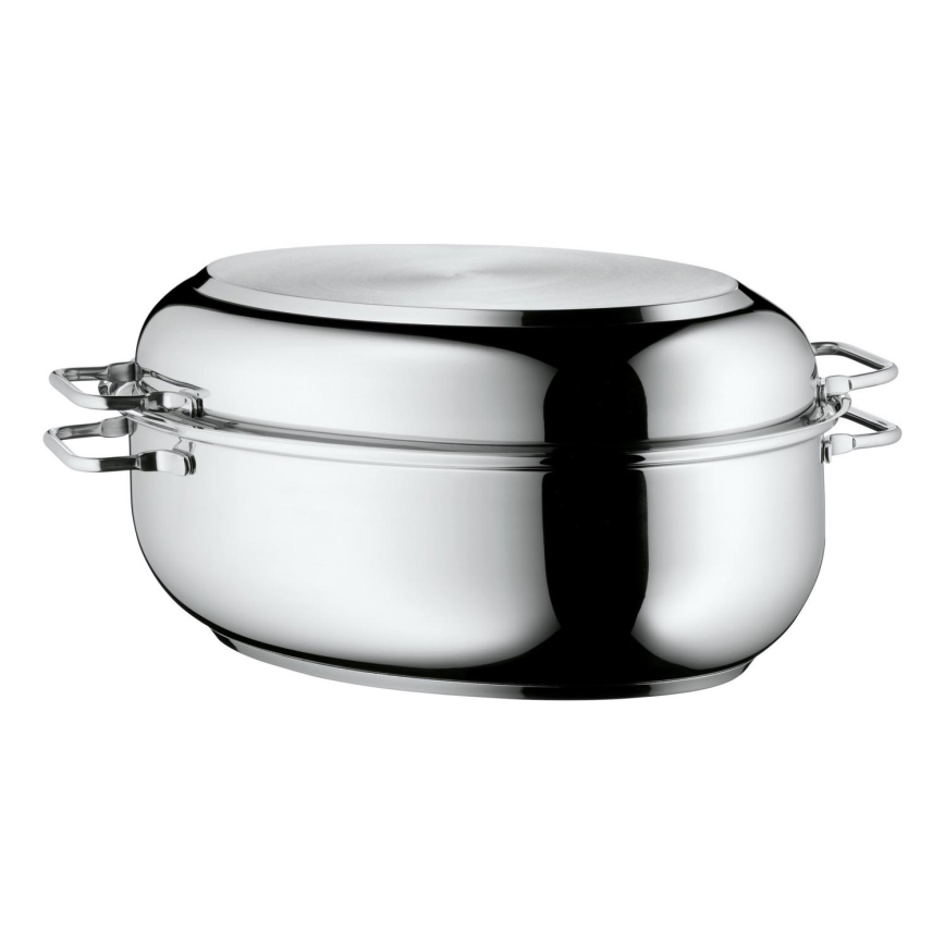 WMF - Ovalni pekač s pokrovom 41x28,5x18 cm nerjaveče jeklo