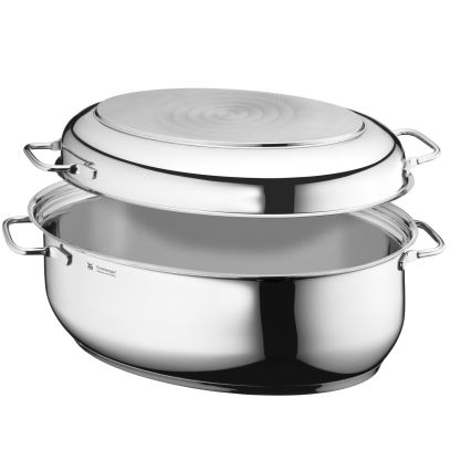 WMF - Ovalni pekač s pokrovom 41x28,5x18 cm nerjaveče jeklo