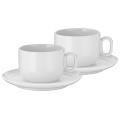 WMF - SET 2x Cappuccino skodelica s krožničkom BARISTA 160 ml bela